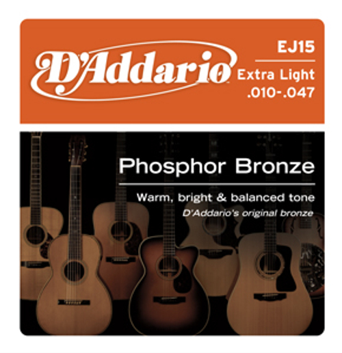 D`Addario EJ15-3D струны для акустической гитары