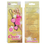 Анально-вагинальные силиконовые шарики Coco Licious (3 шт) (Цвет: ярко-розовый с черным)