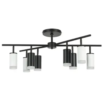 Люстра потолочная 8*GU10 LR7283643740 белый/черный Rullo Lightstar