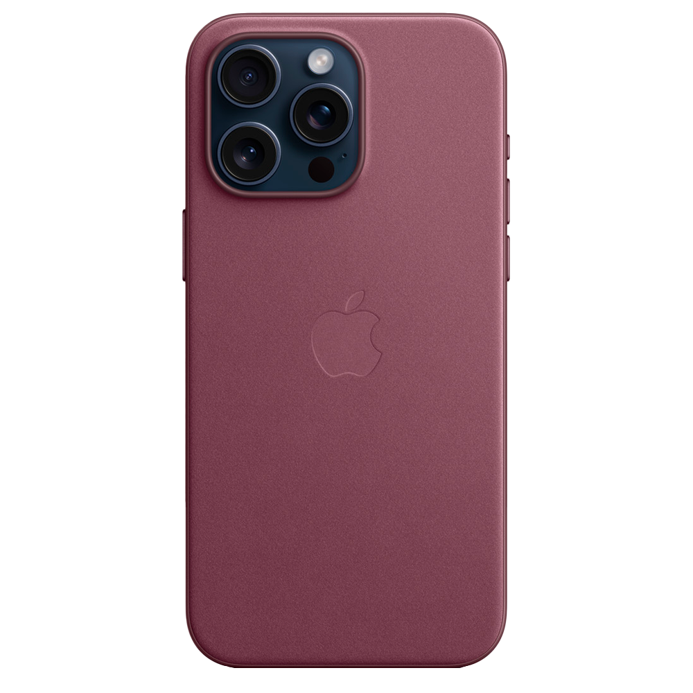 Тканевый чехол с поддержкой MagSafe Apple FineWoven Case для iPhone 15 Pro Max, Mulberry (Красная шелковица)