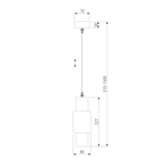 Подвесной светодиодный светильник 50204/1 LED белый/матовое серебро, LED