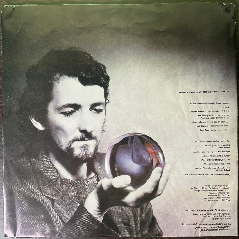 Roger Hodgson ‎– In The Eye Of The Storm (США 1984г.)