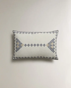 ZARA HOME ЧЕХОЛ ДЛЯ ДЕКОРАТИВНОЙ ПОДУШКИ С ВЫШИВКОЙ