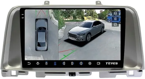 Магнитола для KIA Optima 4 2016-2020 - Teyes CC3-2K-360 монитор 9.5" 2K QLED на Android 10, Быстрая, CarPlay, 4G SIM-слот, 4 камеры в комплекте
