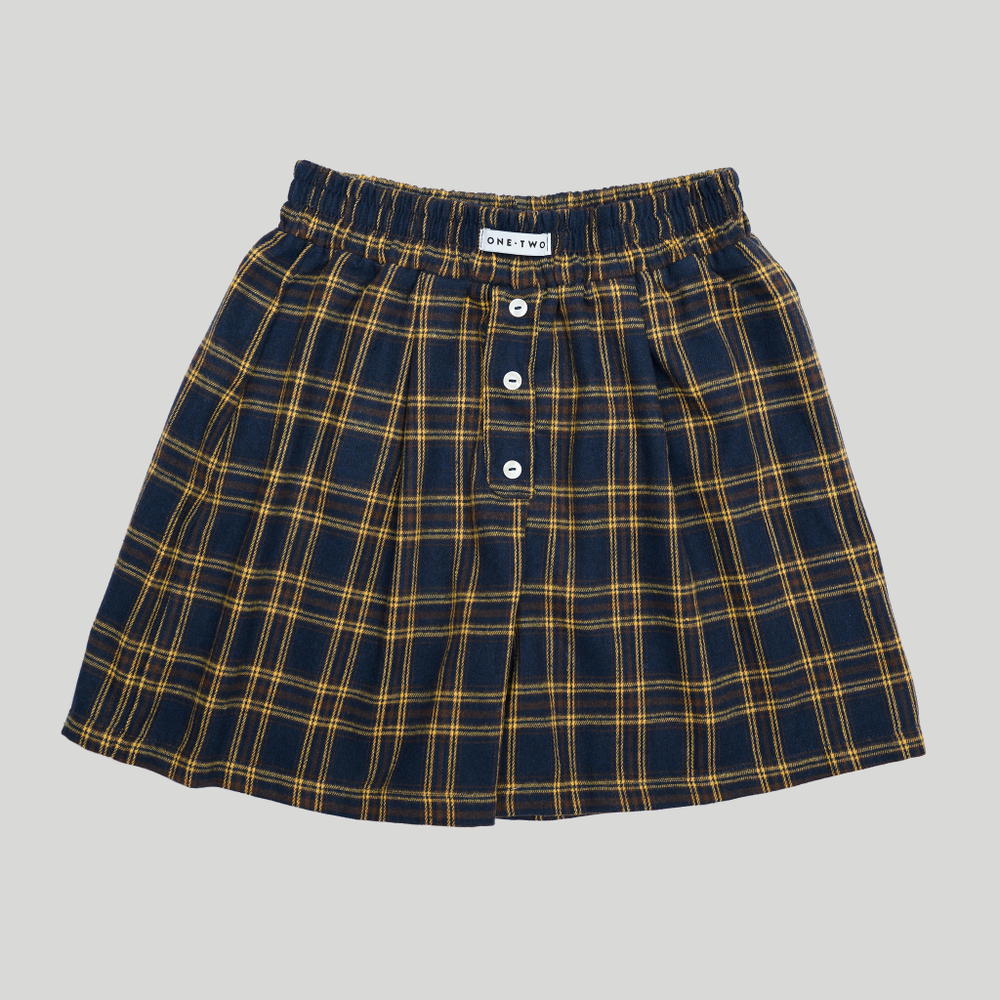 Plaid Boxer Shorts Dark-Blue