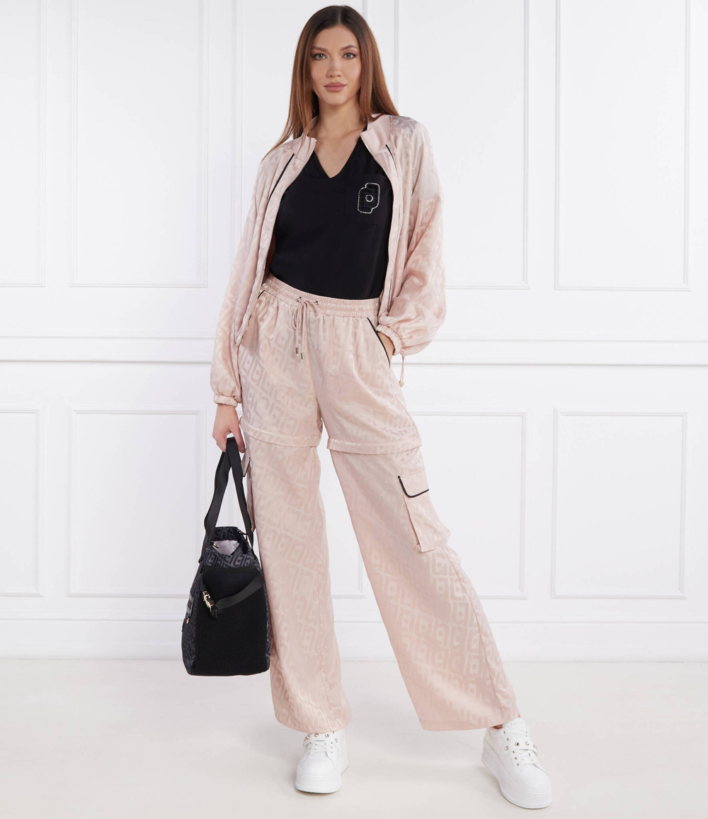 Спортивные штаны 2в1 Liu Jo Sport - пудро-розовый(TA4078 TS788)