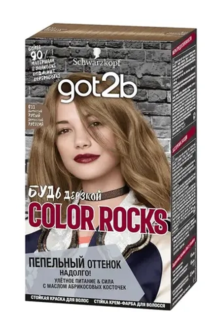 ДЕФЕКТ УПАКОВКИ. ГОТ ТУ БИ Rocks Краска д/волос 811 Дымчатый русый /150