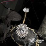 Банан Jasmine Oval Crystal PVD Yellow