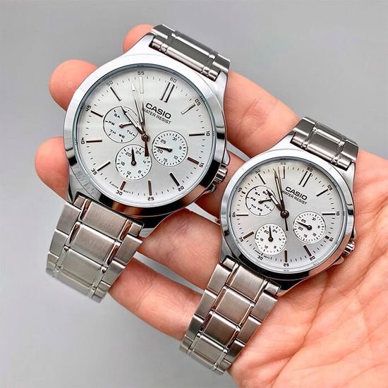 Парные часы Casio Standard: MTP-V300D-7A и LTP-V300D-7A