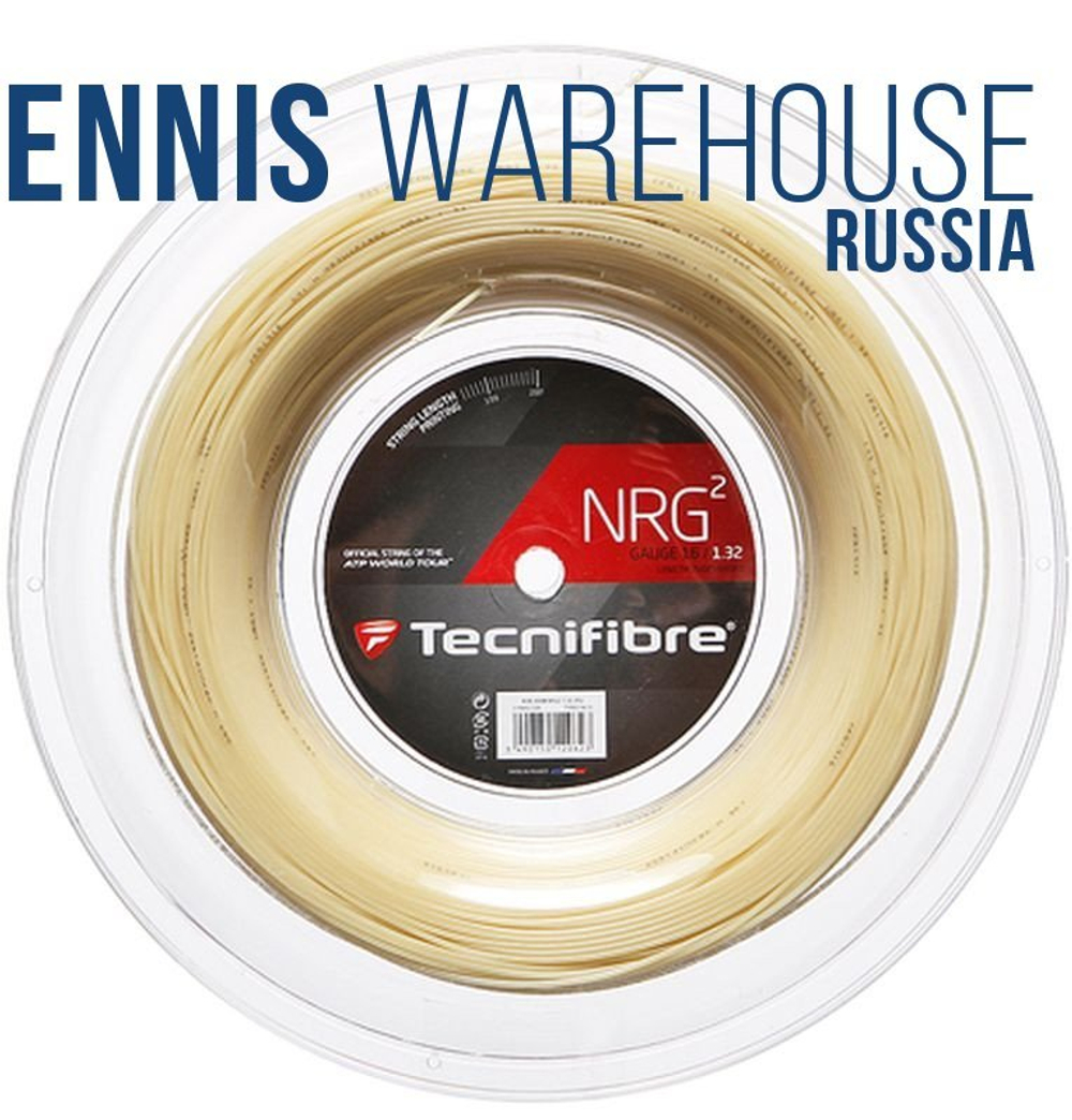 Теннисные струны Tecnifibre NRG2 (200 m) - натуральные