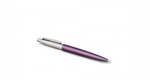 Подарочный набор: Шариковая ручка Parker Jotter Essential, Victoria Violet CT и Ежедневник недатир., серебр. срез, фиолетовый