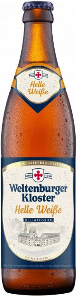 Пиво Вельтенбургер Клостер Хелле Вайсс / Weltenburger Kloster Helle Weisse 0.5 - стекло