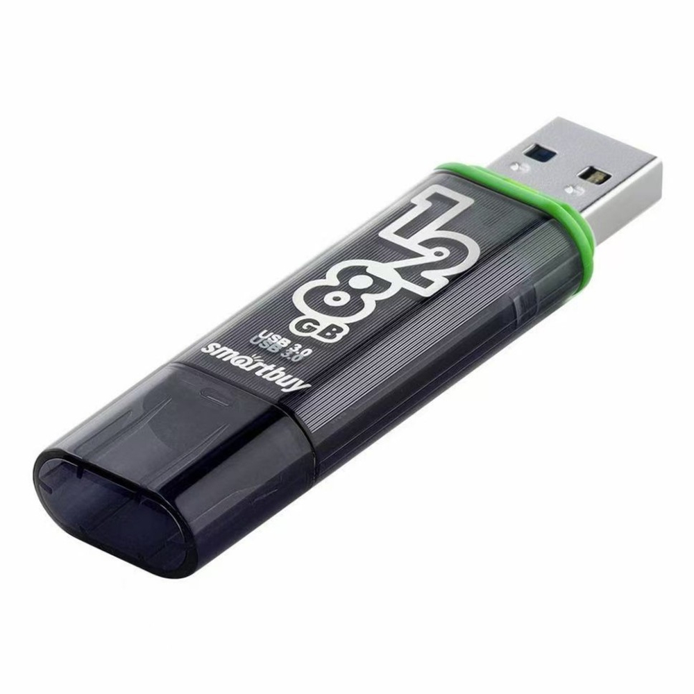 3.0 USB флеш накопитель Smartbuy 128GB Glossy Dark Grey (SB128GBGS-DG)