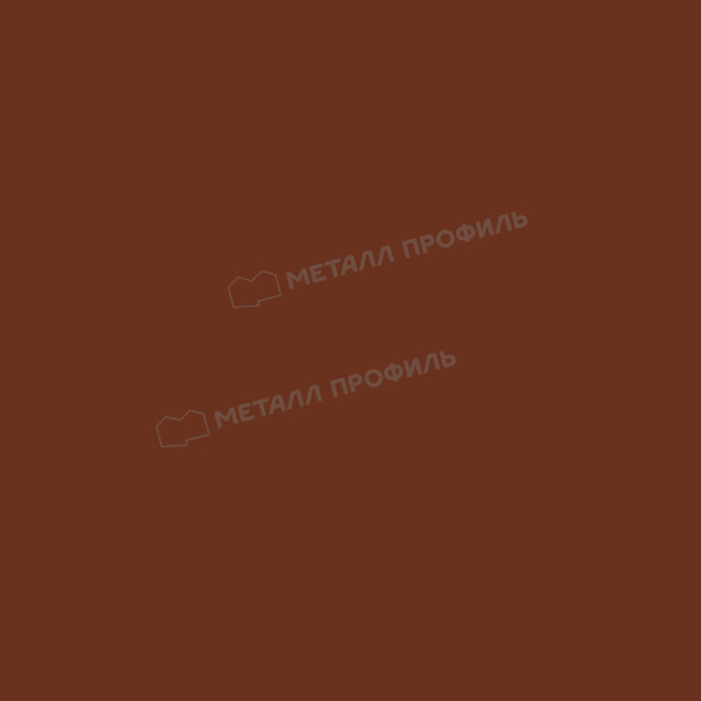 Сайдинг металлический L -Брус ХL Norman MP ПЭ- RALL 3011 Красно-коричневый 0.5мм