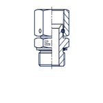 Штуцер FNH JIC 1.7/8 - BSP 1.1/2