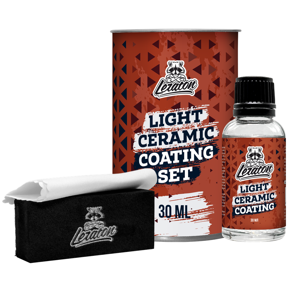 LERATON LIGHT Ceramic Coating SET Керамическое покрытие для кузова 30мл