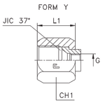 Соединение GS D18-20 BSP 1/4 - JIC 1.1/16
