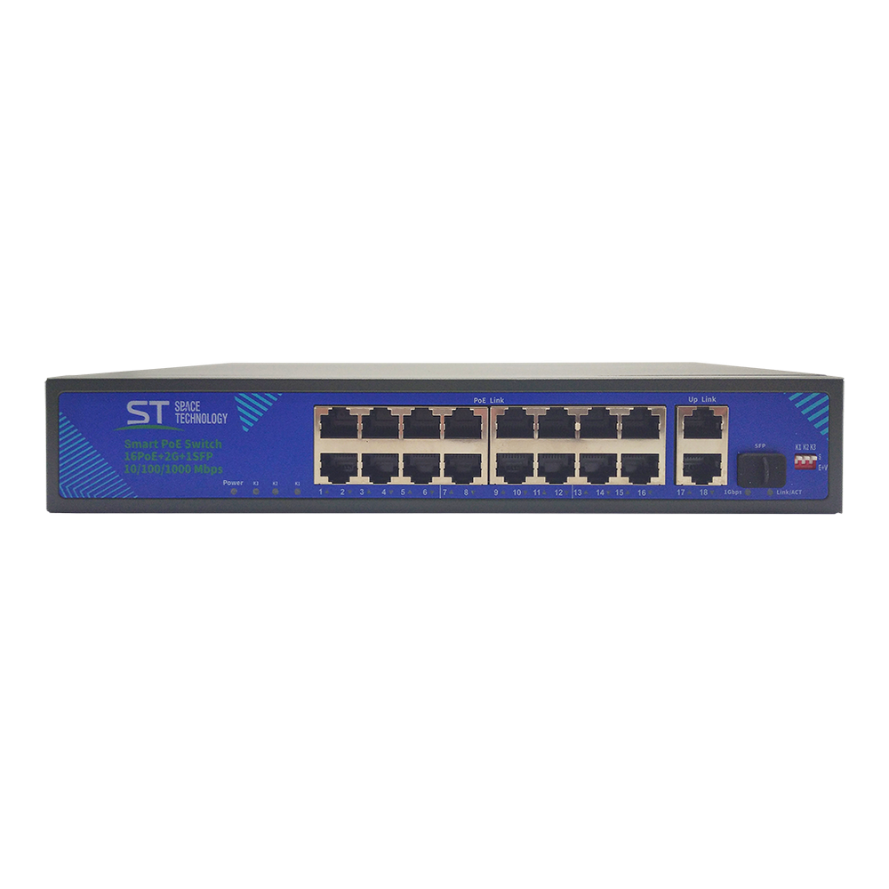 ST-S163POE (2G/1S/250W/A), Источник питания Switch POE 16-ти портовый