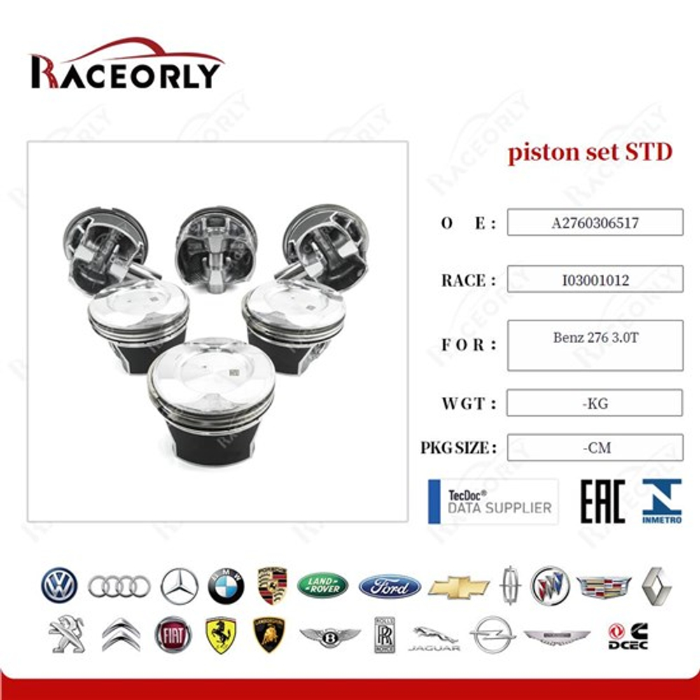 Поршни комплект STD Mercedes-Benz M276