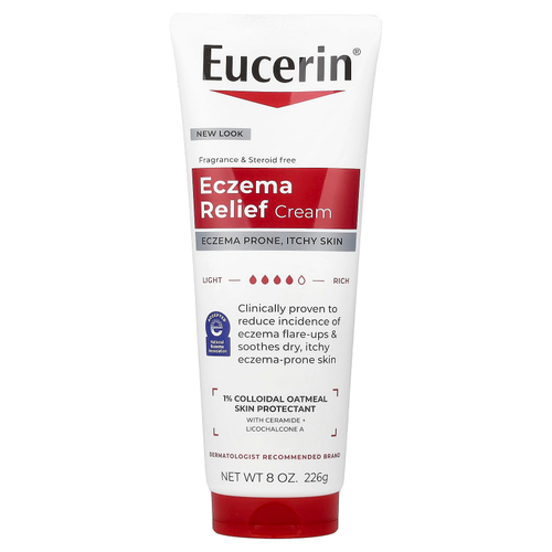 Eucerin, крем для уменьшения проявлений экземы, без отдушки, 226 г (8 унций)