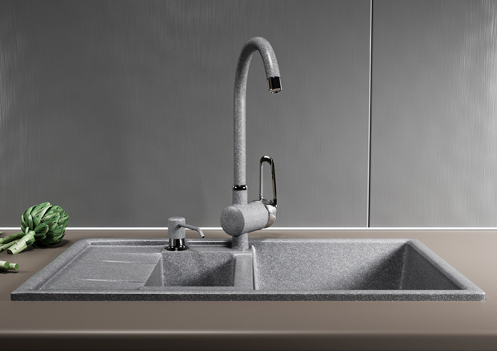 Дозатор для жидкого моющего средства MIXLINE МЛ-Д01 (ML-D01) графит (342) объем 330 мл