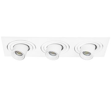 Комплект из светильников и рамки 3*LED 21W 3000K i536162 белый InteroBall Lightstar