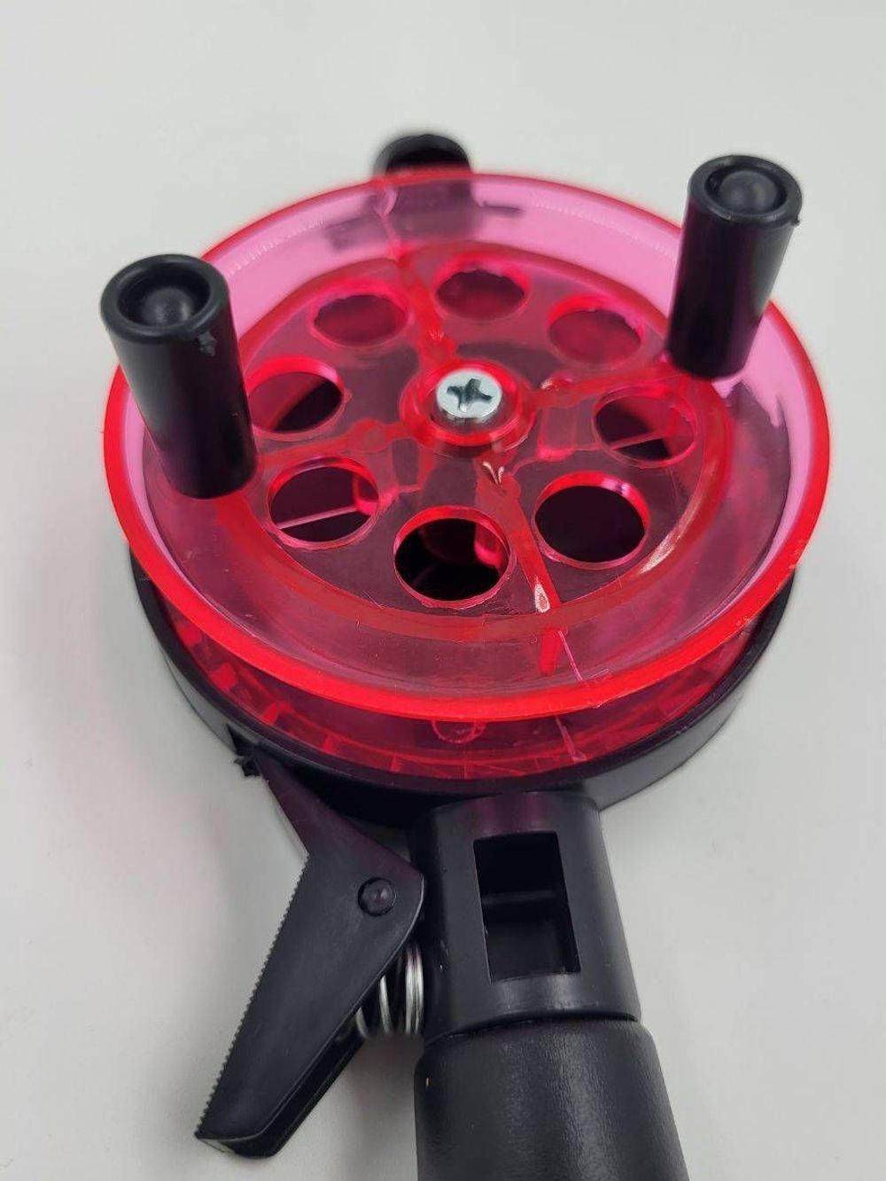 Удочка для зимней рыбалки Три Кита Tehno, катушка d-65mm с пластмассовой ручкой (хлыст стекловолокно), желтая, 3 штуки