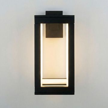 Уличный настенный светодиодный светильник LED 12W 3000К IP54 1527 TECHNO LED чёрный Frame Elektrostandard