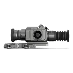 Прицел тепловизионный LZIRTEK Perun 350 x3.8/7.6/15.2, 384x288, D50 - вид справа в профиль с креплением