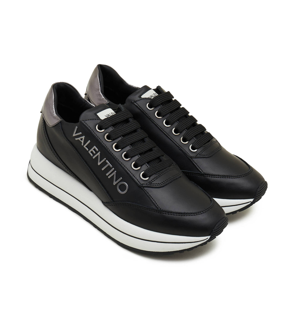 Кожаные кроссовки Valentino - черный(91E1002SYN)