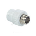 Муфта PP-R комбинированная белая Дн 25х1/2" НР RTP (РосТурПласт) 10664
