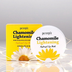 Осветляющие патчи против темных кругов с экстрактом ромашки Petitfee Chamomile Lightening Hydrogel Eye Mask, 60шт