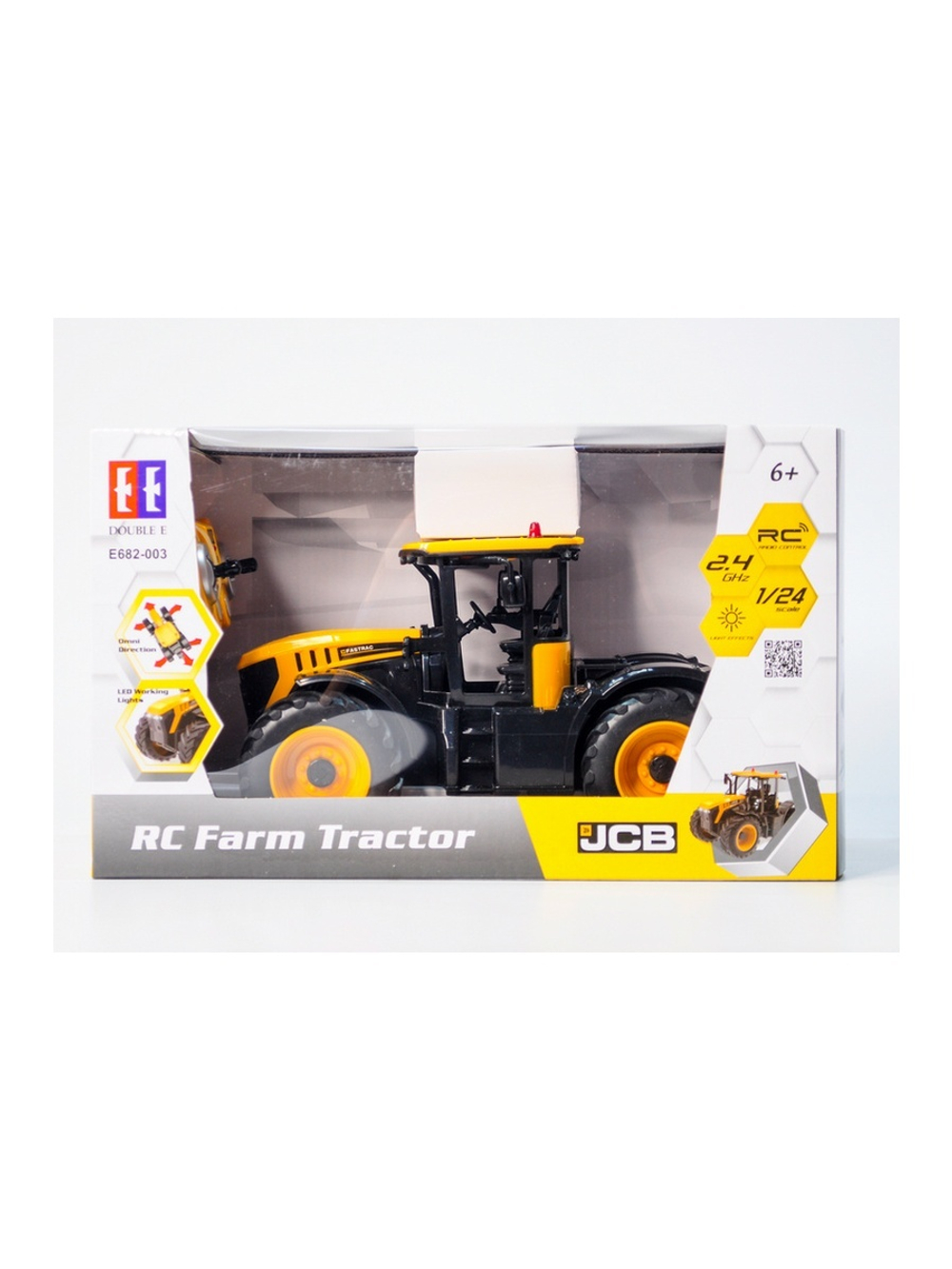 Радиоуправляемый фермерский трактор Double Eagle JCB Fastrac 4220 1/24 2.4G RTR