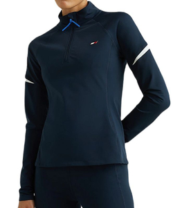 Женская Кофта теннисная Tommy Hilfiger Slim Rflective Thermal Jacket Long Sleeve - Бирюзовый