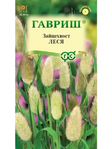 Зайцехвост яйцевидный Леся (Лагурус) однолетник 0,1г (Гавриш)