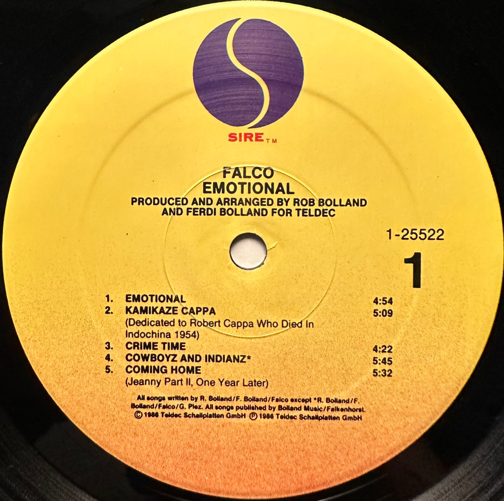 Falco - Emotional (США 1986г.)