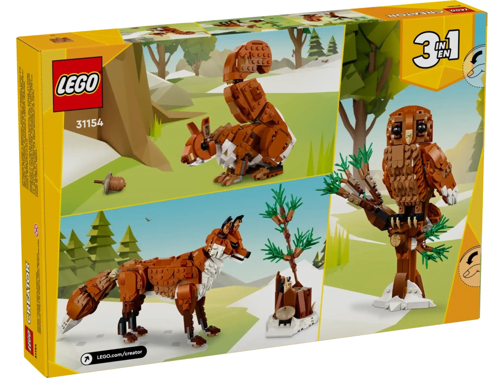 Конструктор LEGO Creator 3in1 31154 Лесные животные: Рыжая лисица