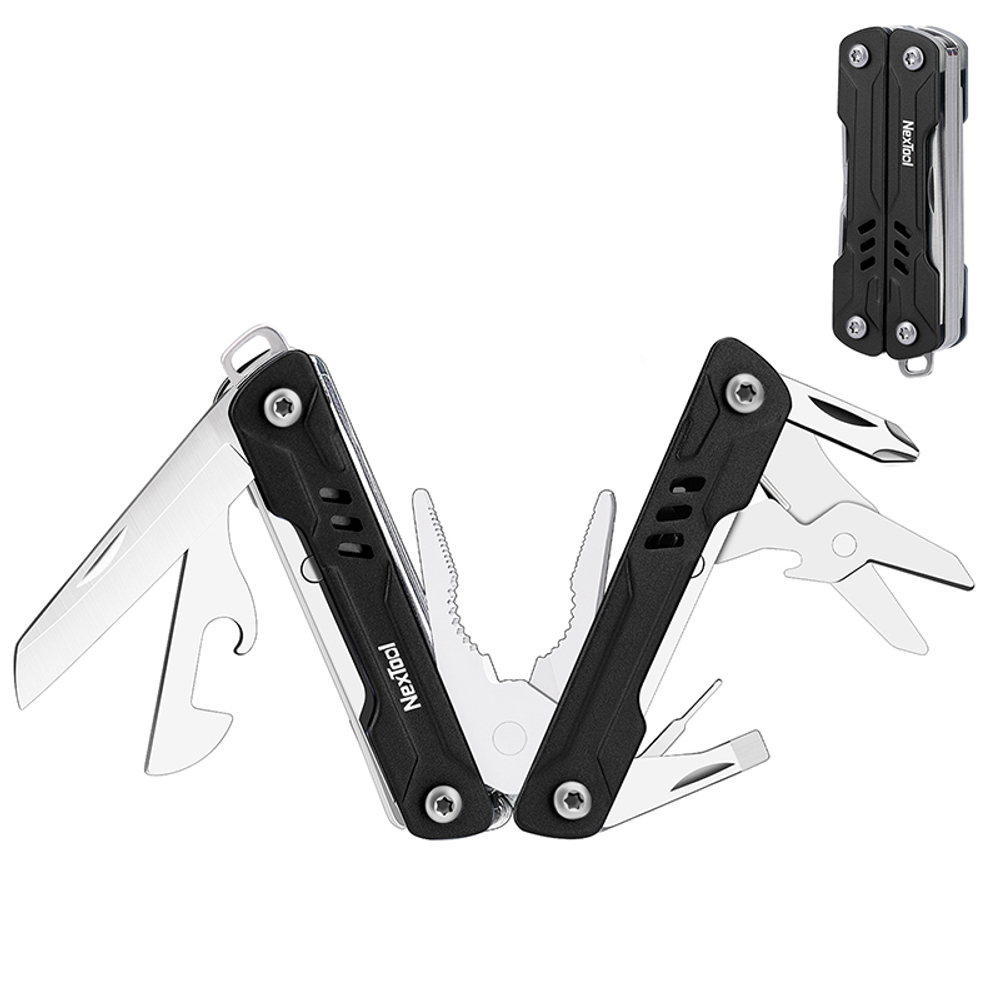 Мультитул Nextool Mini Sailor S11, 10 функций, черный (NE20156C)
