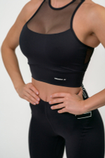 Топ FIT ACTIVEWEAR PADDED SPORTS BRA 437 Черный