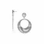 Серьги ORI TAO, Couture, фактурный металл, OT24.1-12-31924 (серебристый)