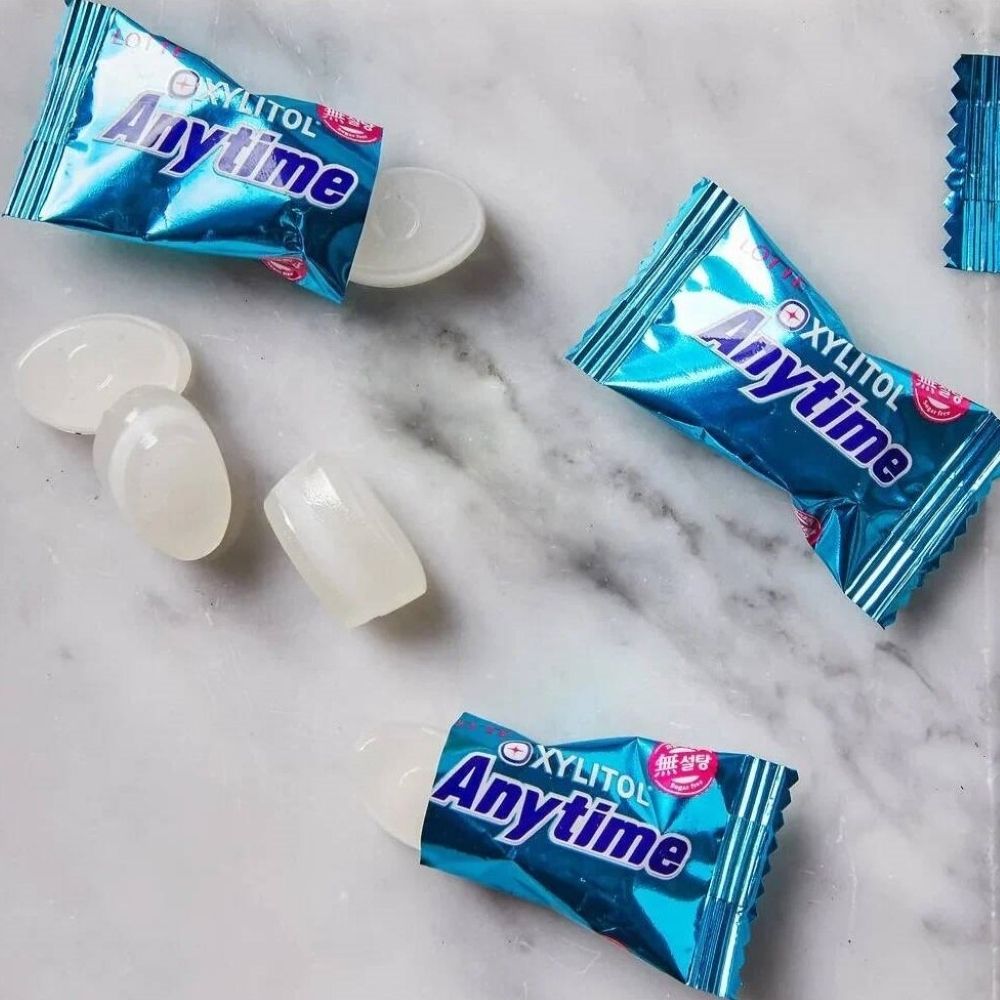 Леденцы Lotte Anytime Milk Mint без сахара 60 г