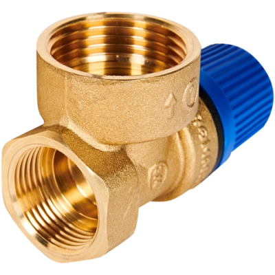 Клапан предохранительный ROMMER - 3/4", сброс 1" (ВР/ВР, Tmax 110°C, 8 бар)