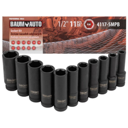 Набор головок ударных глубоких 11пр.1/2''(6-гр.) Baum Auto BM-4117-5MPB