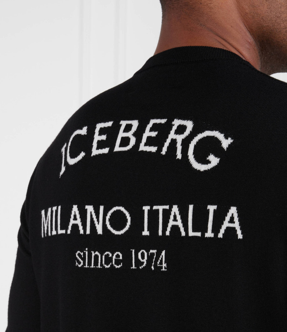 Хлопковый свитер Iceberg - черный(235 I1P A004 9002)