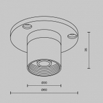 Крепление для трека Maytoni  CA023BI-B