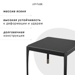 Стол кофейный aska, 50х50 см, черный