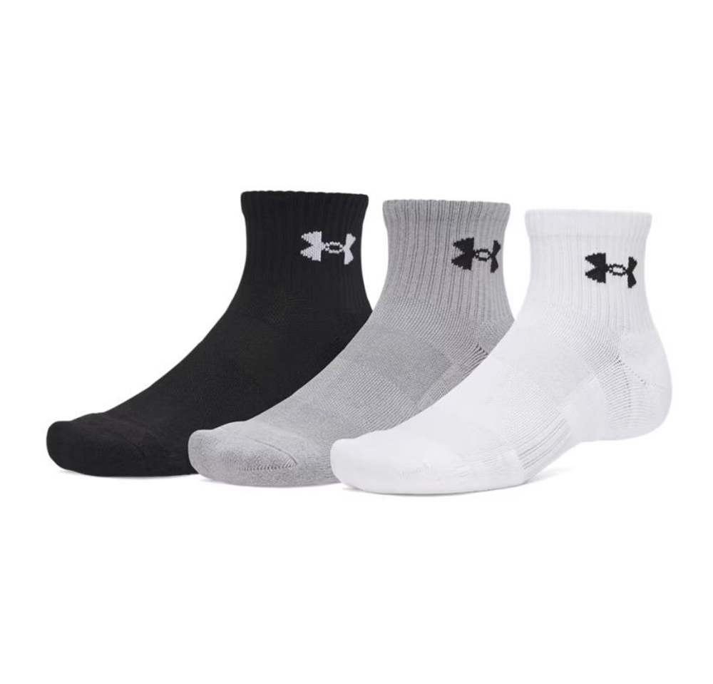 Теннисные носки Under Armour Performance Cotton 3P - white/steel
