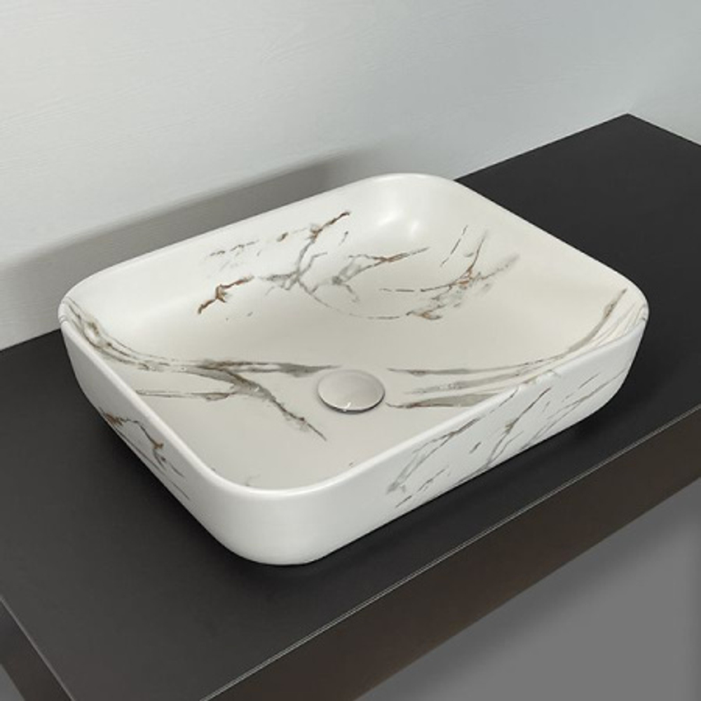 Раковина Comforty N78109MWY-2 под мрамор матовая