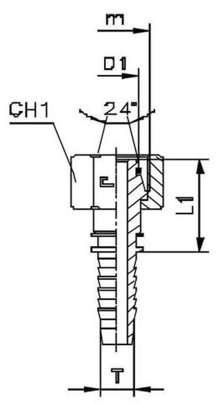 Фитинг DN 08 DKO-L (Г) 18x1.5 12