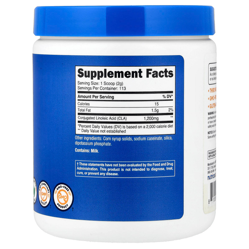 Nutricost, CLA, без добавок, 227 г (8,1 унции)